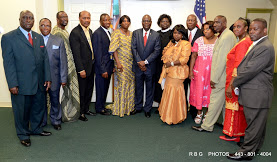 Ambassador and Mrs. Sulunteh, along with other Liberians who attended the Se